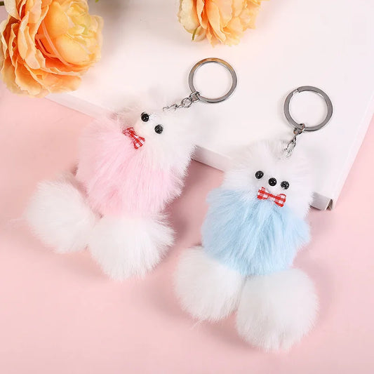 80pcs/Lot Wholesale Plush Toy Cute Double Doll Bag Small Pendant Puppy Plush Fur Stuffed,Deposit First to Get Discount Much