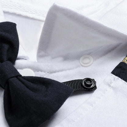 Baby Boys Captain Costume Newborn Infant Halloween Carnival Romper Cosplay Jumpsuit Outfit Toddler Skipper Sailor Playsuit