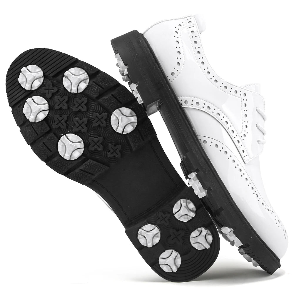 Men Golf Shoes Non Slip Couple Golfers Shoes Comfortable Outdoor Waterproof Sneakers for Golfing