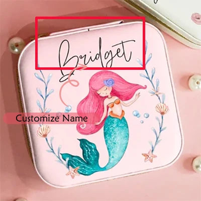 Personalized Custom Mermaid Ballerina Jewelry Box for Little Girl Christmas Birthday New Year Granddaughter Daughter Sister Gift