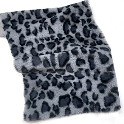 Leopard Print Plush Fabric 25x45cm/160x50cm/160x100cm Faux Fur Fabric 1cm Minky Fabric DIY Handmade/Decoration Sewing Fabric