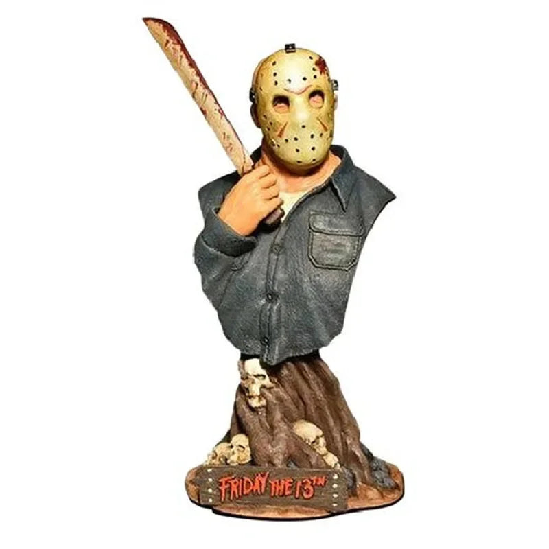 Horror Movie Garden Gnomes Nightmares Decor Michael Myers Freddy Jason Horror Killer Resin Statues Halloween Desktop Yard Decor