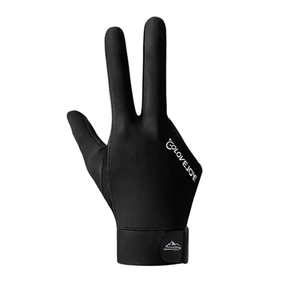 Billiards Gloves Enhanced Grip Left Right Hand Open Three Finger Professional Billiards Gloves Snooker Table Tennis Gloves