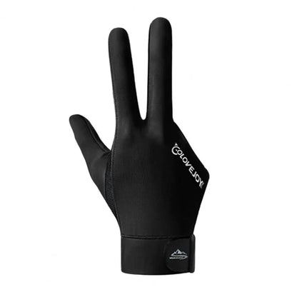 Billiards Gloves Enhanced Grip Left Right Hand Open Three Finger Professional Billiards Gloves Snooker Table Tennis Gloves