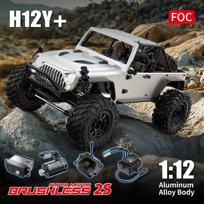 MJX Westward H12y+/H12p 1:12 Scale Remote Control Off-Road Climbing Vehicle Brushless Motor RC Car Model Toy Gift