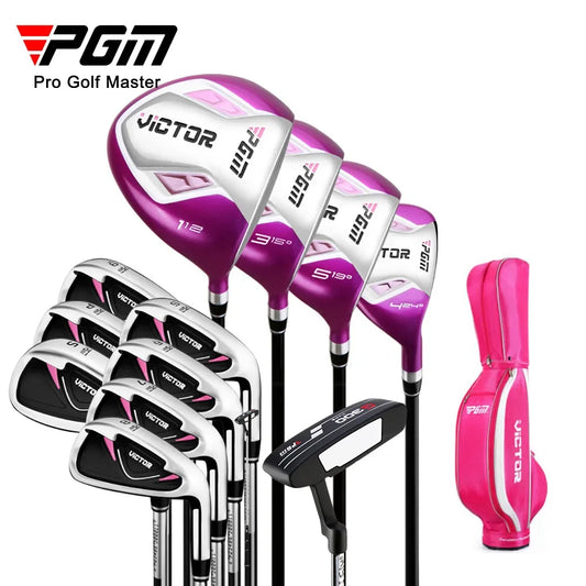 PGM Golf Clubs Golf Club Set Ladies Beginner Complete Set 12 Pcs/9 Pcs/4 Pcs,carbon Rod/Steel Pole LTG007