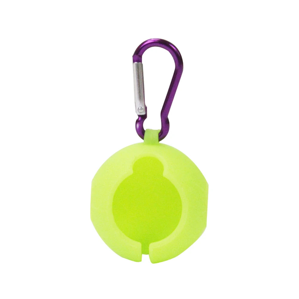 1Pcs Portable Golf Ball Protective Holder Cover Golf Ball Silicone Double Case Cover Golf Training Sports Accessories 6 Colors