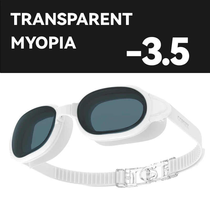 COPOZZ Best Swimming Goggles Men Women Adult Swim Goggle Professional Anti Fog Pool Swimming Glasses Eyewear -1.5 to -7