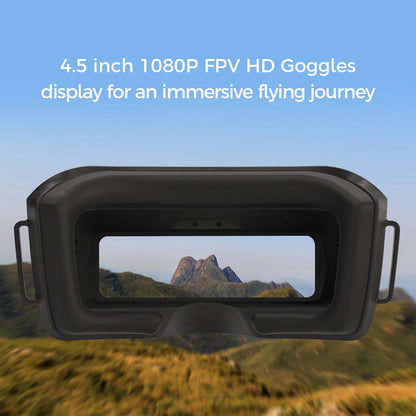 Caddx Walksnail Avatar HD FPV Goggles L 1920x1080 4.5 Inch 4km Distance Head Tracking for RC Cars FPV Drones Fixed-Wing Gimbal
