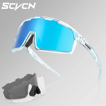 Scvcn-Cycling Sunglasses for Men and Women, UV400 Glasses, MTB Sunglasses, Sports Eyewear, Woman Goggles, Bicycle Eyewear, 2024