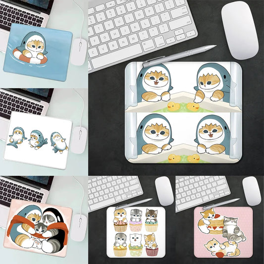 Gaming Mouse Pad XS Small Mousepad for Cute Pusheens Cats PC Gamer Desktop Decoration Office Mouse Mat Deskmat Rug