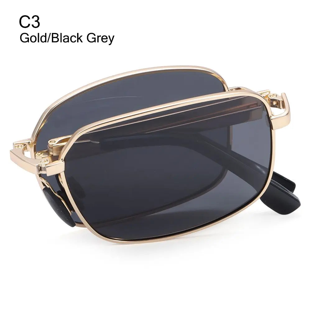 Metal Frame Portable Eyewear Folding Polarized Photochromic Sunglasses Sunglasses for Men Driving Glasses