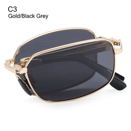 Metal Frame Portable Eyewear Folding Polarized Photochromic Sunglasses Sunglasses for Men Driving Glasses
