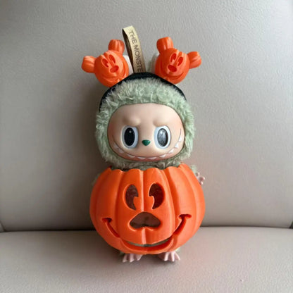 Clothes for Labubu Halloween Pumpkin Outfit Set for 1.0 3.0 Generation Vinyl Figure Collectible Decor Gift No Doll Included