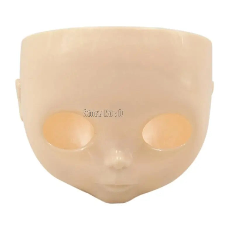 1pc 1/6 Blyth Diy Doll Factory Dolls Faceplate With Backplate 30cm Plastic Blyth No Makeup Face Screw Toys Accessories