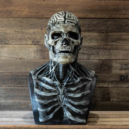 2025 Halloween Latex Skeleton Head Mask Horror Brain Helmet Mask Cosplay Party Supplies Skull Full Face Mask