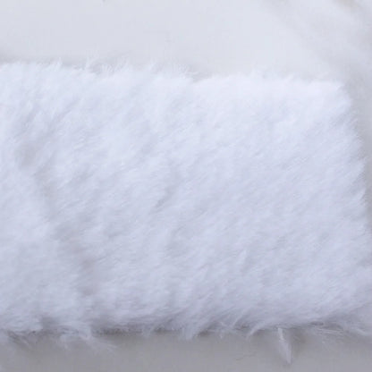 7MM Plush Fabric Fabric Pure Color Solf Atrtificial Rabbit Fur Doll Clothing Pillow DIY Decoration Material