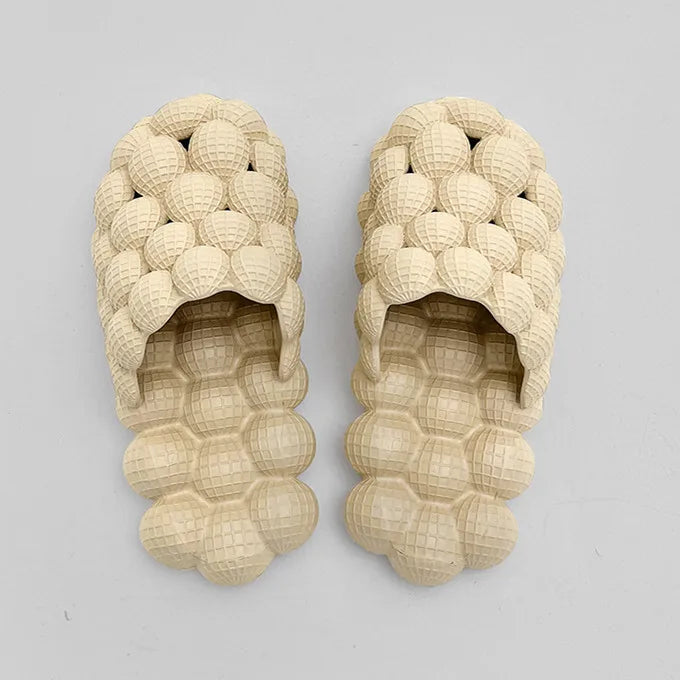 YISHEN Unisex Summer Slides for Women Indoor Slippers Bubble Slides Massage Litchi Sandals Fashion Designer Sandals Men Clogs