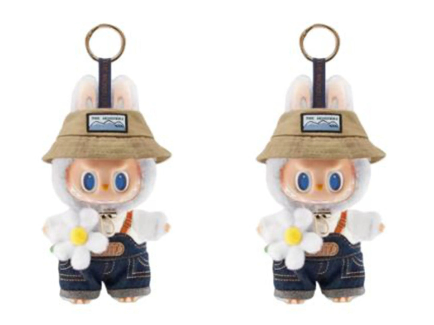 Labubu Keychain 1:1 Replica the Monsters Labubu Series Fall in Wild Doll Kid Toys Tide Play Pendant in Stock Birthday Gifts