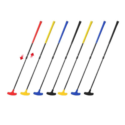 Golf Retractable Putter Adjustable Children Adult Double Sided Clubs Golf Practice Supplies