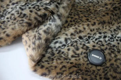Long Pile Leopard Print Fur Fabric ,Cushion Faux Fur Fabric Yard 150*50cm/Piece Free Shipping