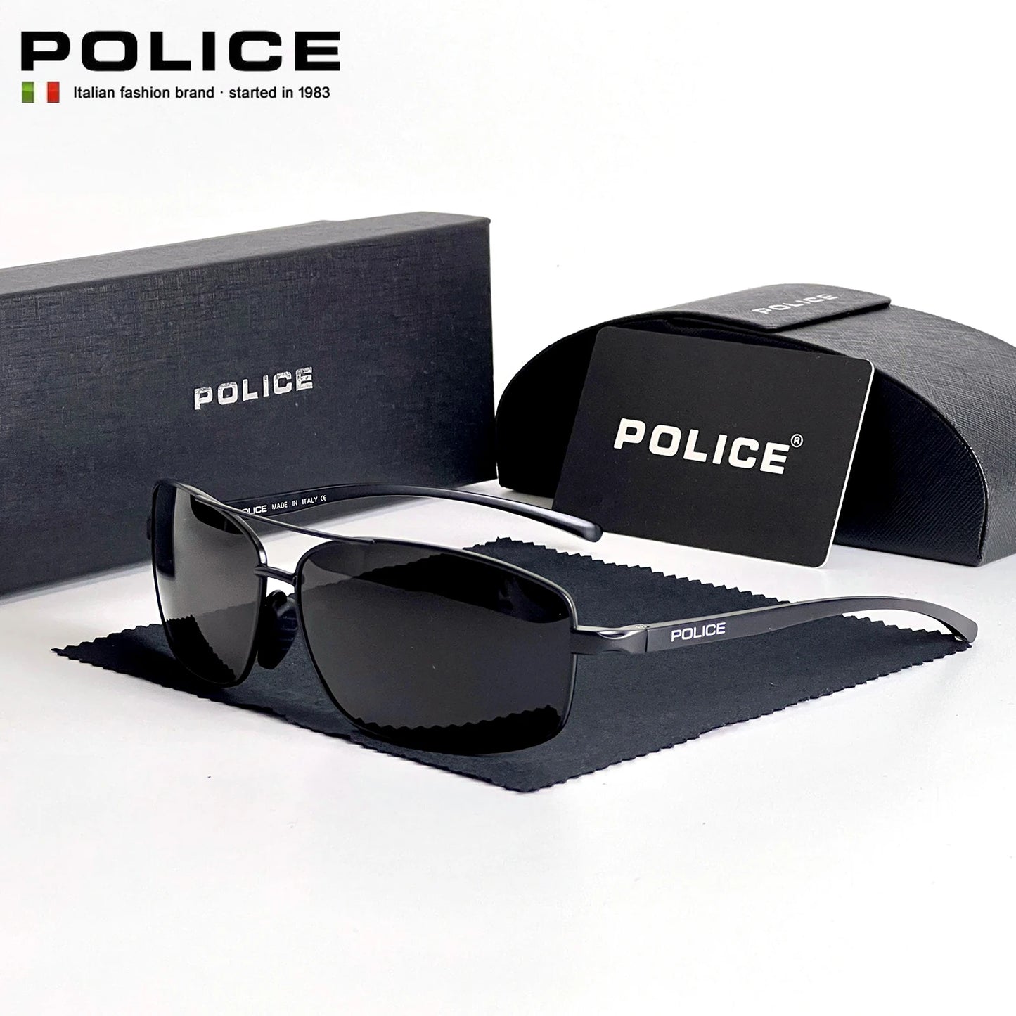Luxury Brand Policer Sunglasses Polarized for Men Classic Sun Glasses High Quality Eyewears Pilot Goggle UV 400 Protection 6247