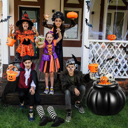 Inflatable Witch Pot Halloween Large Multi-Functional Ice Bucket Candy Container Party Horror Props to Halloween Decoration