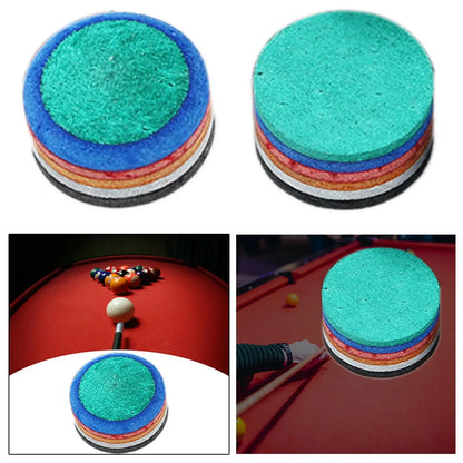 Pool Cue Tip Cue Accessory Multiple Layer Stick Tip 14mm Glue on Break Jump Tip for Club Billiard Pool Cues Players Personal Use
