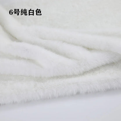 40Colours 2cm Imitation Mink Plush Fur Fabric Doll Manual DIY Counter Scarf Cuddle Doll Faux Fur Fabric 50*50