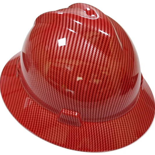 Safety Helmet Carbon Fiber Design Construction Hard Hat High Quality ABS Protective Equipment Helmets Work Cap