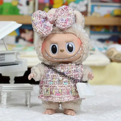 17cm Mini Plush Doll'S Clothes Outfit Accessories for Korea Kpop Exo Labubu Idol Suit Clothing Gift