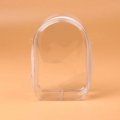 For 15cm Labubu V2 Sitting Party Cotton Doll Crossbody Pain Bag Pvc Storage Bag Hairball Dolls Display Bag (No Dolls)