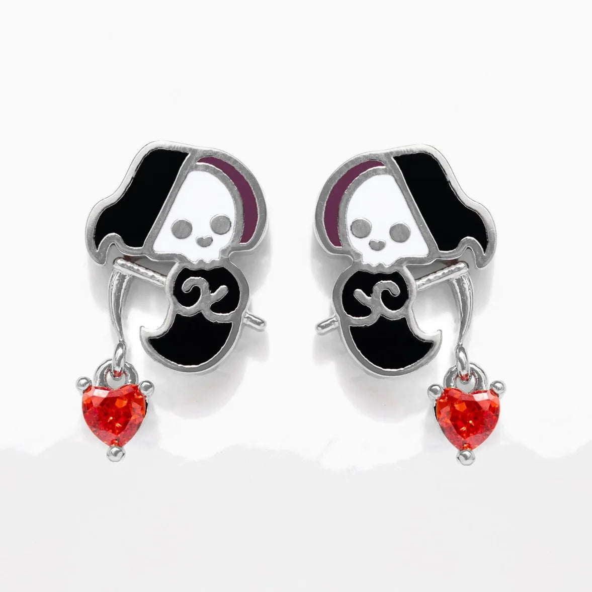New Halloween Gothic Cute Oil Drip Pumpkin Ghost Skull Stud Earrings for Women Fashion Jewelry Gift Wholesale
