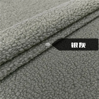 Stretch Fabric Fur Plain by the Meter for Children's Clothes Dolls Sewing Winter Coats White Teddy Hair Plush Cloth Smooth Drape