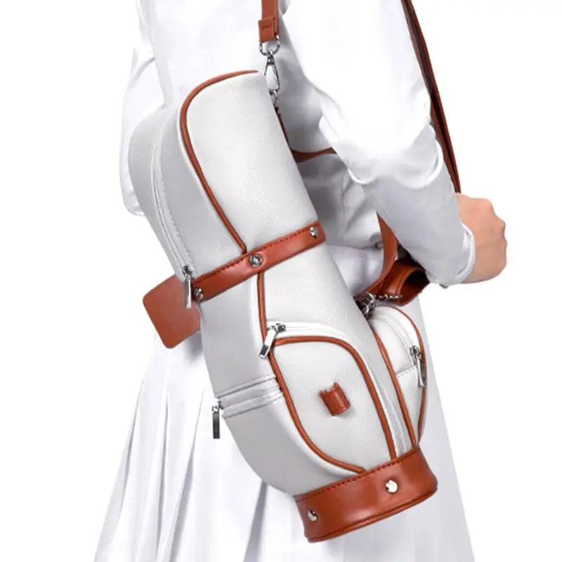 Portable Golf Ball Bag for Women Golf Ball Mini Small Storage Pack Holder Cute Golf Messenger Bag Microfiber Golf Ball Carrier