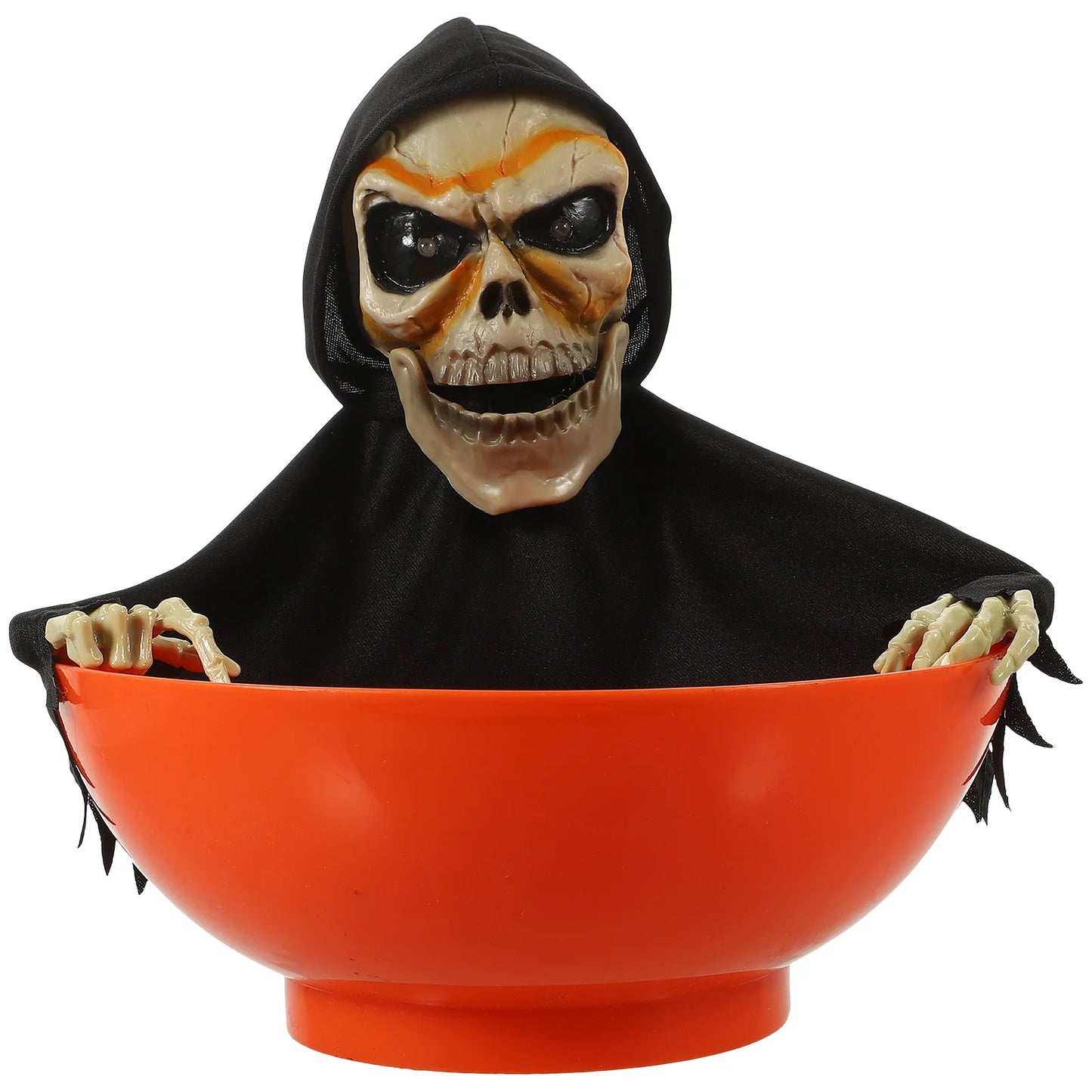 Halloween Props Animated Pumpkin Candy Holder Dish Decorations Trick Treat Bowl Snack Serving