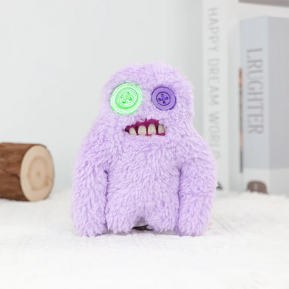 Original Teeth Monsters Pendant Plush Doll Fuggler Funny Ugly Monster Keyrings Keychain Toy Halloween Prank Decoration Gift