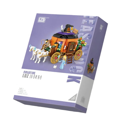 Halloween Creative Building Blocks Set MOC Halloween Hut Pumpkin Lantern Pumpkin House Decoration Assemble Bricks Kit Toys Gifts