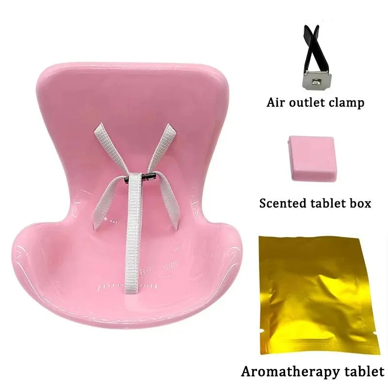 Cartoon Labubu Doll Seat Kawaii Ob11 Car Air-Conditioning Accessory Aromatherapy Decoration Toys Girls Gifts