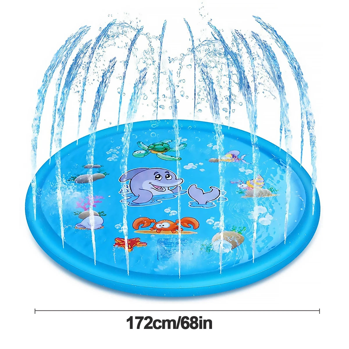 170 CM Children Play Water Mat Summer Beach Inflatable Water Spray Pad Outdoor Game Toy Lawn Swimming Pool Mat Kids Toys
