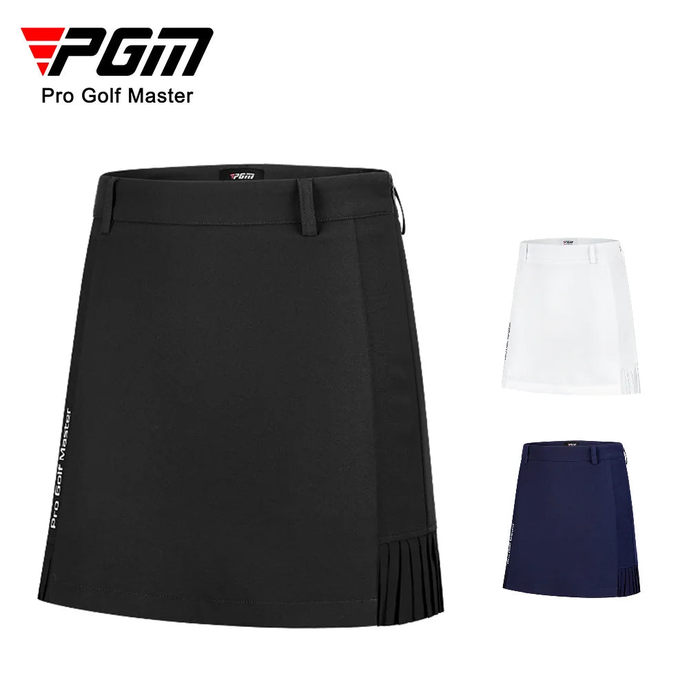 PGM Women's Sports Short Skirt Pleated Golf Tennis Skirt Ladies Outdoor High Waisted Tennis Skorts Quick-Dry Pencil