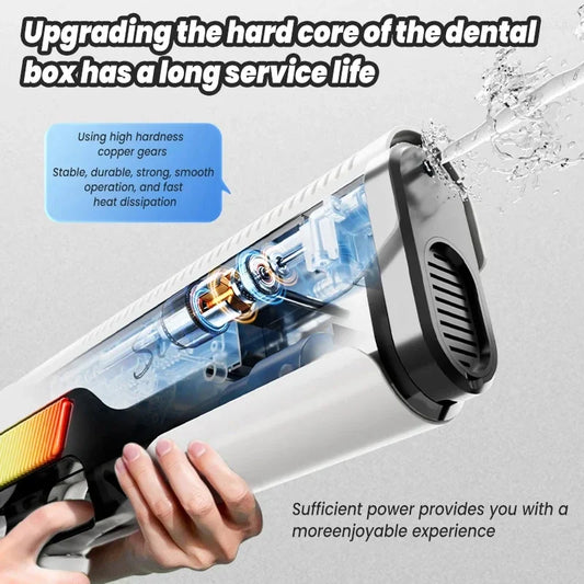 Fully Electric Shooting Burst Water Gun Toys, Summer Swimming Pool High-Pressure Strong Automatic Water Absorption Toy for Boys