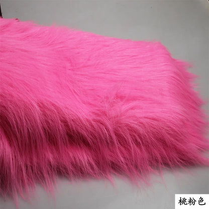 4 Kinds of Purple 12cm Long Pile Fur Faux Fur Fabric Soft Plush Faux Fur Fabric Sewing DIY Toy Home Background Decoration Cloth