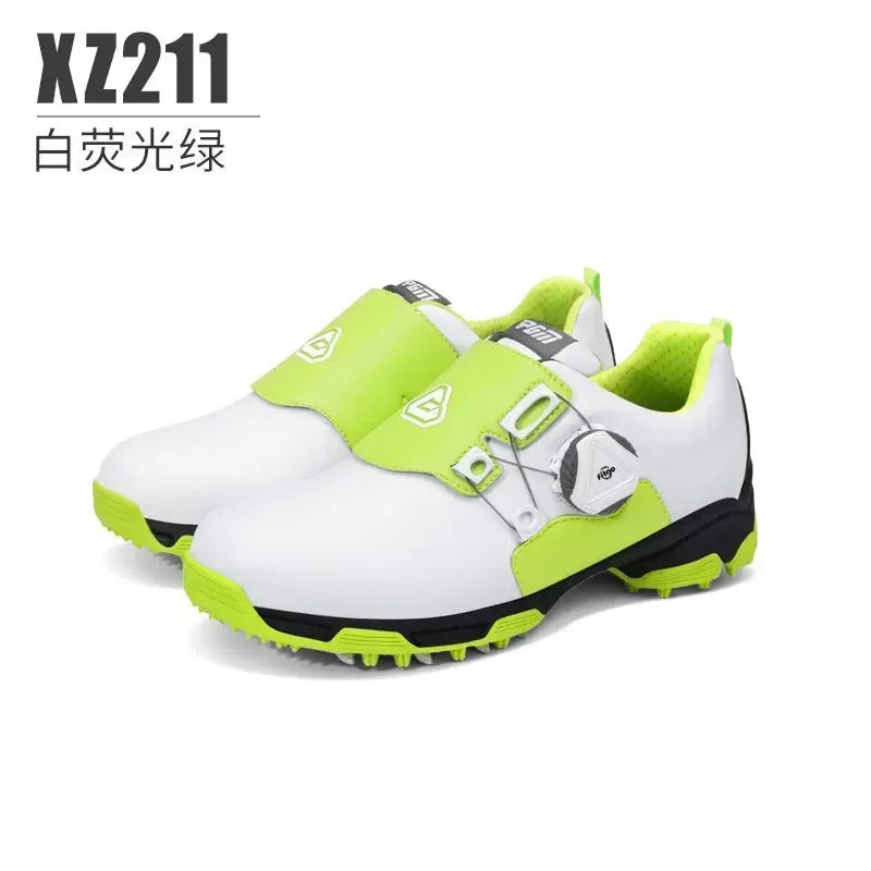 PGM Golf Children's Shoes Casual Sports Kids Sneakers Knob Shoelaces Microfiber Waterproof Anti Slip XZ211 Wholesale