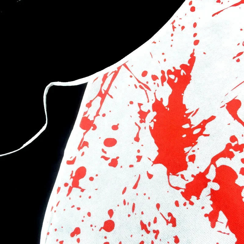 Halloween Horror Party Apron Butcher's Blood Apron Halloween Party Dress Up Role Playing Props Party Dress Up Supplies