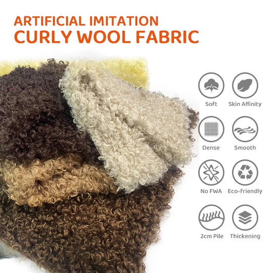 Teddy Fur Plush Fabric Polyester Soft Fabrics by Meters Promotion for DIY Doll Hair Non Elastic Solid Color Single Sided Velvet