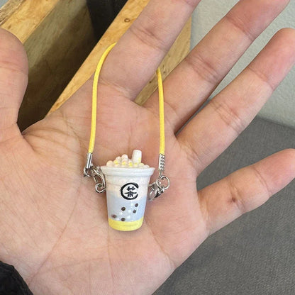 For Labubu 4.0 the Monsters Pin for Love Series Dollhouse Simulation Pendant Milk Tea Cup for 15/17cm Labubu Doll Accessories