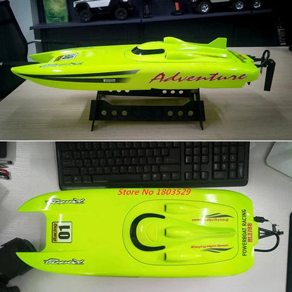 40km/H High Speed 2.4G RC Speedboat 53cm Large Size RC Racing Boat Mulit Function Waterproof RC Boat Summer Water Play Game Gift