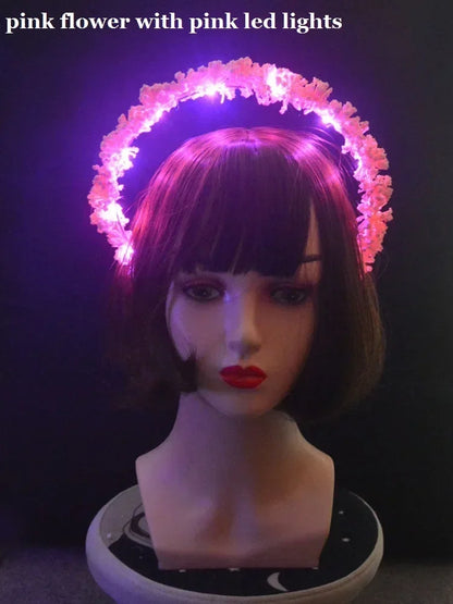 Women Girl LED Glow Light Up Angel Feather Wing Fairy Wings Props Birthday Wedding Party Christmas Halloween Costume Cosplay