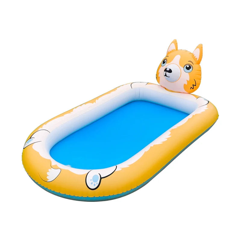 Children’s Swimming Pool 3-In-1 Splash Pad Sprinkler for Kids Children’s Sprinkler Pool Summer Outdoor Play Mat Water Park